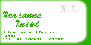 marianna knipl business card